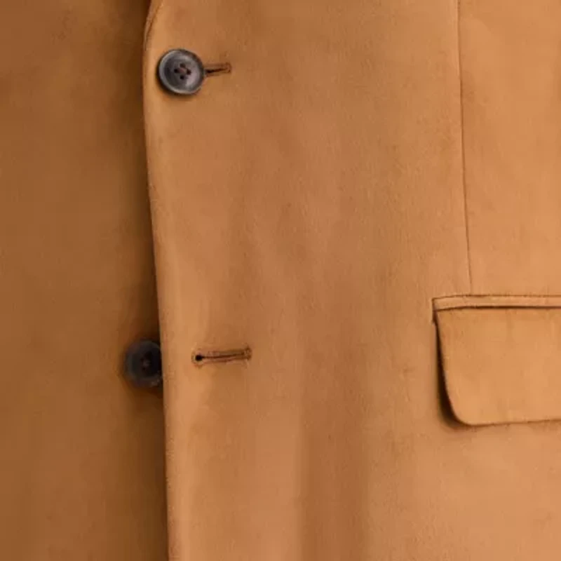 Van Heusen Faux Suede Mens Stretch Fabric Modern Fit Sport Coat