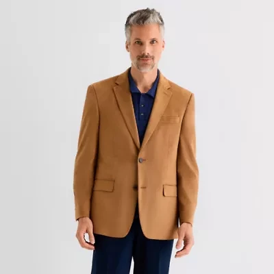 Van Heusen Faux Suede Mens Stretch Fabric Modern Fit Sport Coat