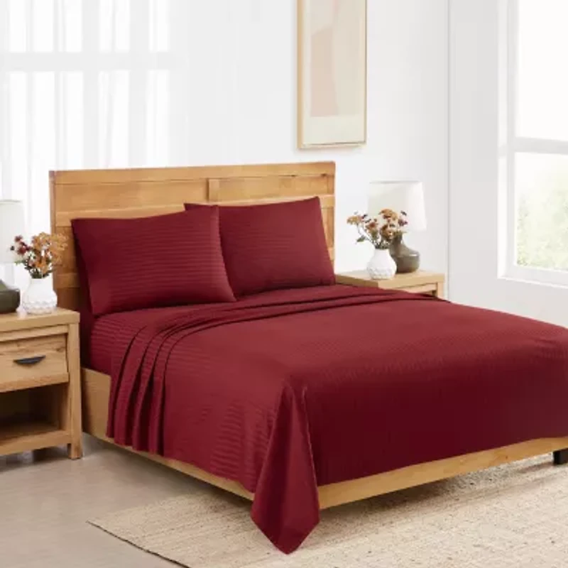 Royal Velvet Dobby Stripe King Pillowcase Pair