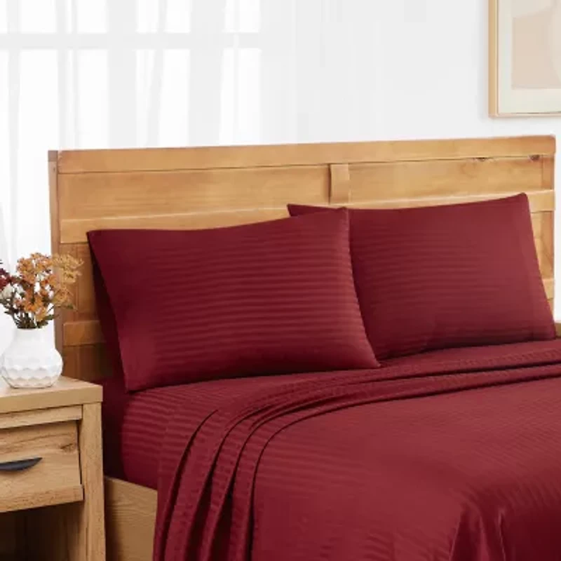 Royal Velvet Dobby Stripe King Pillowcase Pair