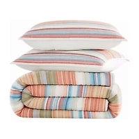 Oceanfront Resort Palm Beach Yarn Dye Stripe Quilt Set