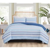 Oceanfront Resort Clearwater Yarn Dye Stripe Quilt Set