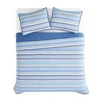 Oceanfront Resort Clearwater Yarn Dye Stripe Quilt Set