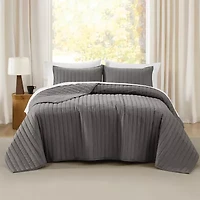 Brooklyn Loom Oversized Percale Quilt Set 3-pc.
