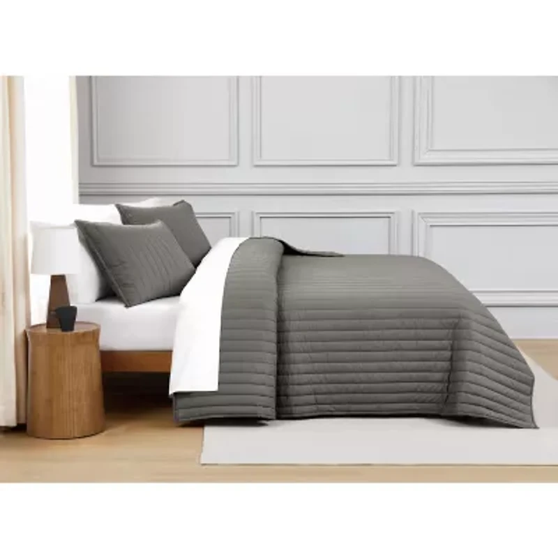 Brooklyn Loom Oversized Percale Quilt Set 3-pc.