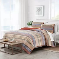 Oceanfront Resort Naples Yarn Dye Stripe Quilt Set