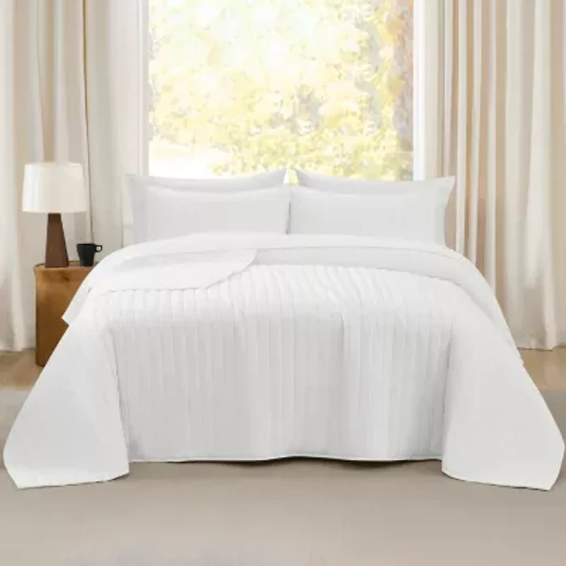 Brooklyn Loom Oversized Percale Quilt Set 3-pc.
