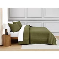Brooklyn Loom Oversized Percale Quilt Set 3-pc.