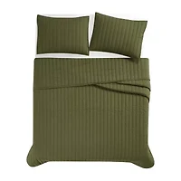 Brooklyn Loom Oversized Percale Quilt Set 3-pc.