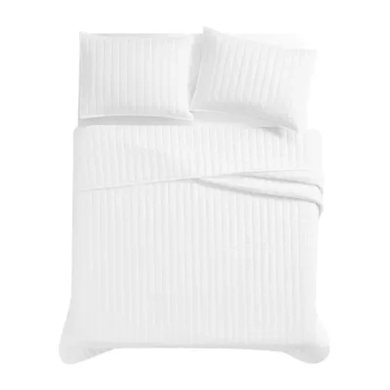Brooklyn Loom Oversized Percale Quilt Set 3-pc.