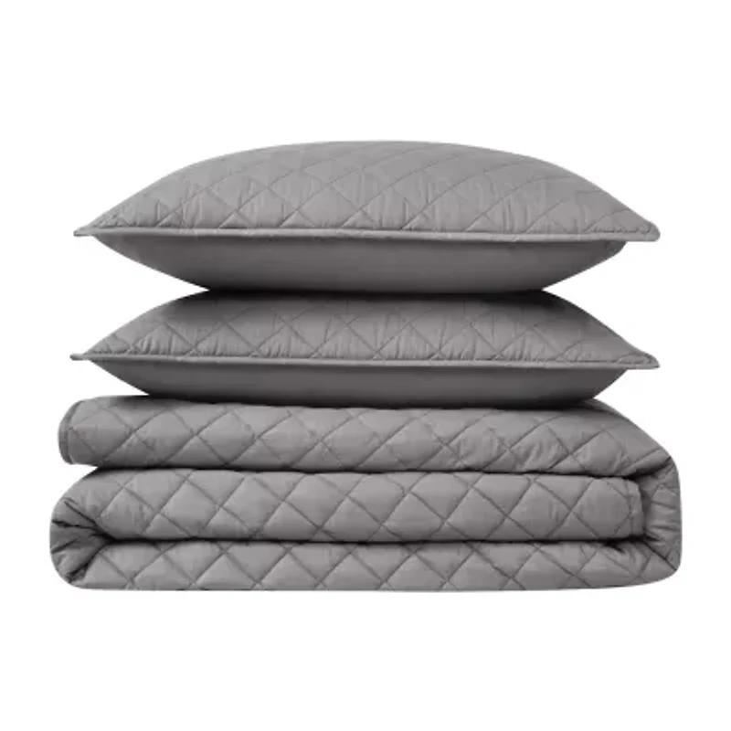 Cannon Oversized Percale Quilt Set 3-pc.