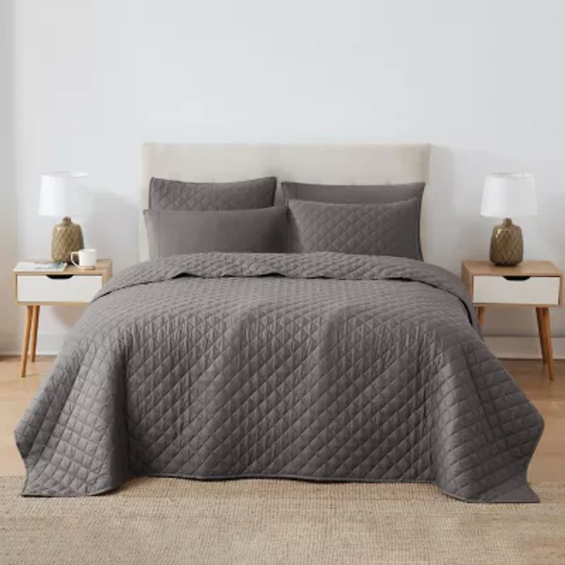Cannon Oversized Percale Quilt Set 3-pc.