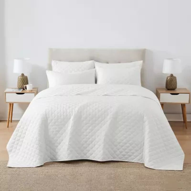 Cannon Oversized Percale Quilt Set 3-pc.