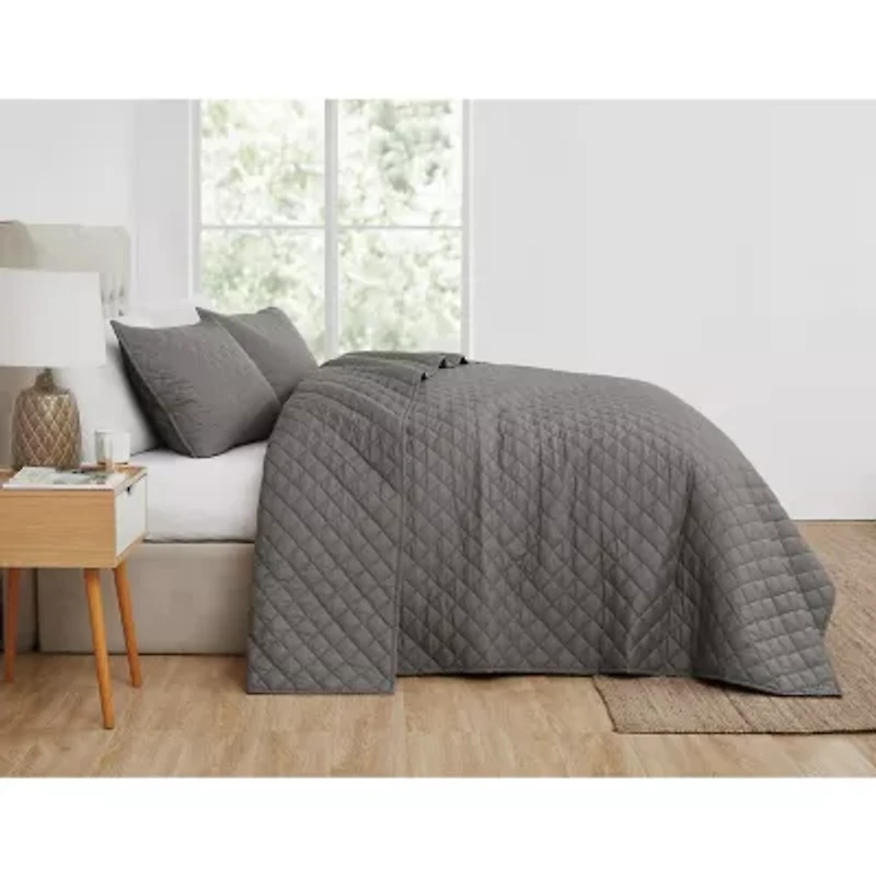 Cannon Oversized Percale Quilt Set 3-pc.