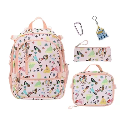 Disney Collection Girls Ariel Belle Princess Adaptive Adjustable Straps Backpack
