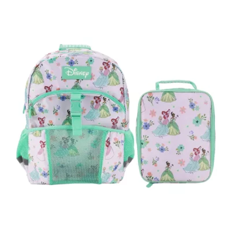 Disney Collection Girls Ariel Cinderella Princess Adjustable Straps Backpack