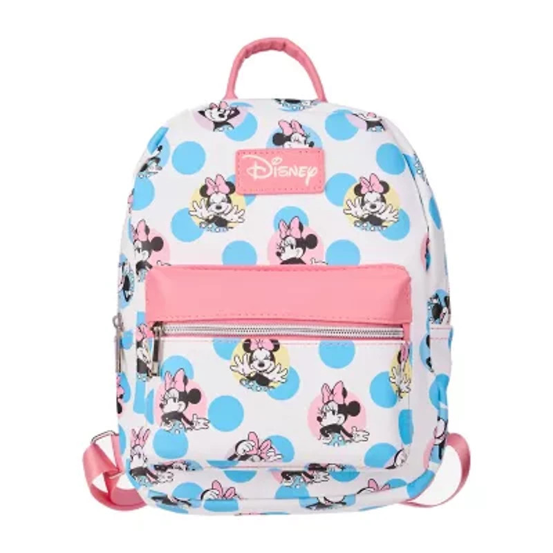 Disney Collection Girls Minnie Mouse Adjustable Straps Polka Dot Backpack