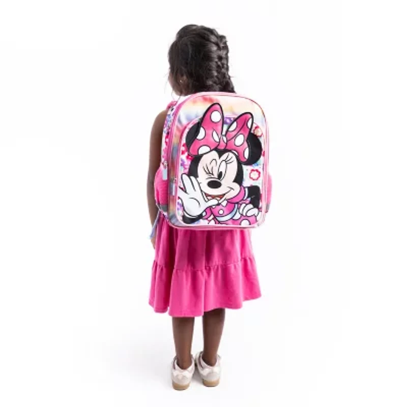 Disney Collection Girls Minnie Mouse Adjustable Straps Floral Backpack