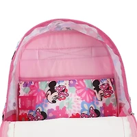 Disney Collection Girls Minnie Mouse Adjustable Straps Floral Backpack