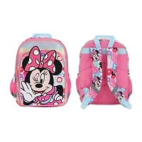 Disney Collection Girls Minnie Mouse Adjustable Straps Floral Backpack