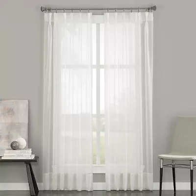 CHF Soho Pinch Pleat Sheer Single Curtain Panel