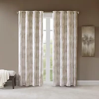 Madison Park Alastair Jacquard Grommet Top 100% Blackout Single Curtain Panel