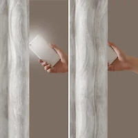 Madison Park Alastair Jacquard Grommet Top 100% Blackout Single Curtain Panel