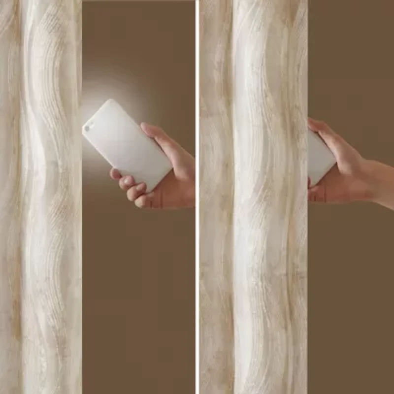 Madison Park Alastair Jacquard Grommet Top 100% Blackout Single Curtain Panel