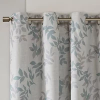 Madison Park April Leaf Grommet Top Energy Saving Blackout Single Curtain Panel