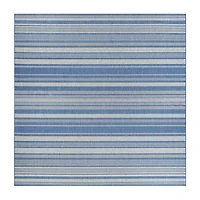 Couristan Gazebo Striped Indoor Outdoor Rectangular Accent Rug