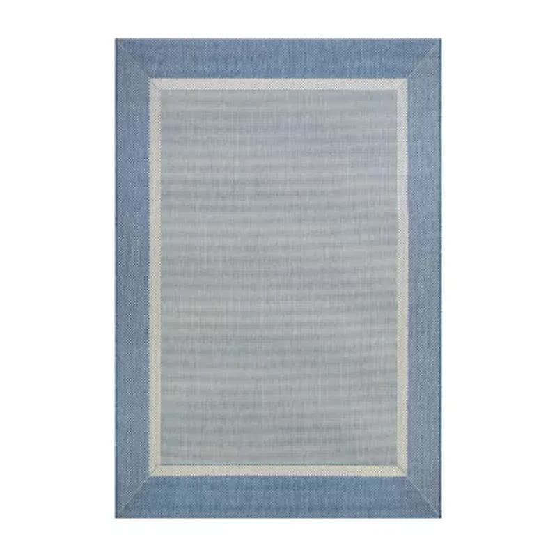 Couristan Stria Texture Bordered Indoor Outdoor Rectangular Area Rug