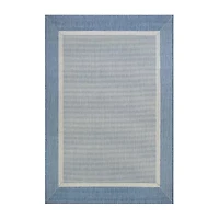 Couristan Stria Texture Bordered Indoor Outdoor Rectangular Area Rug