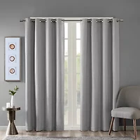 Madison Park Arlie Grommet Top Energy Saving Blackout Single Curtain Panel