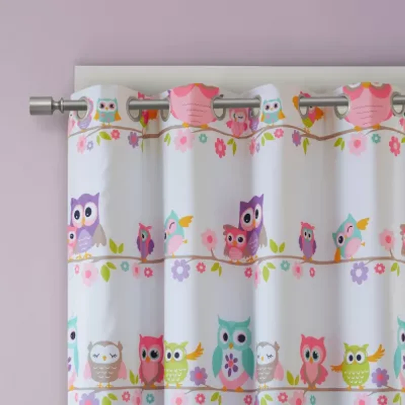 Intelligent Design Noctural Novelty Grommet Top Energy Saving Blackout Single Curtain Panel