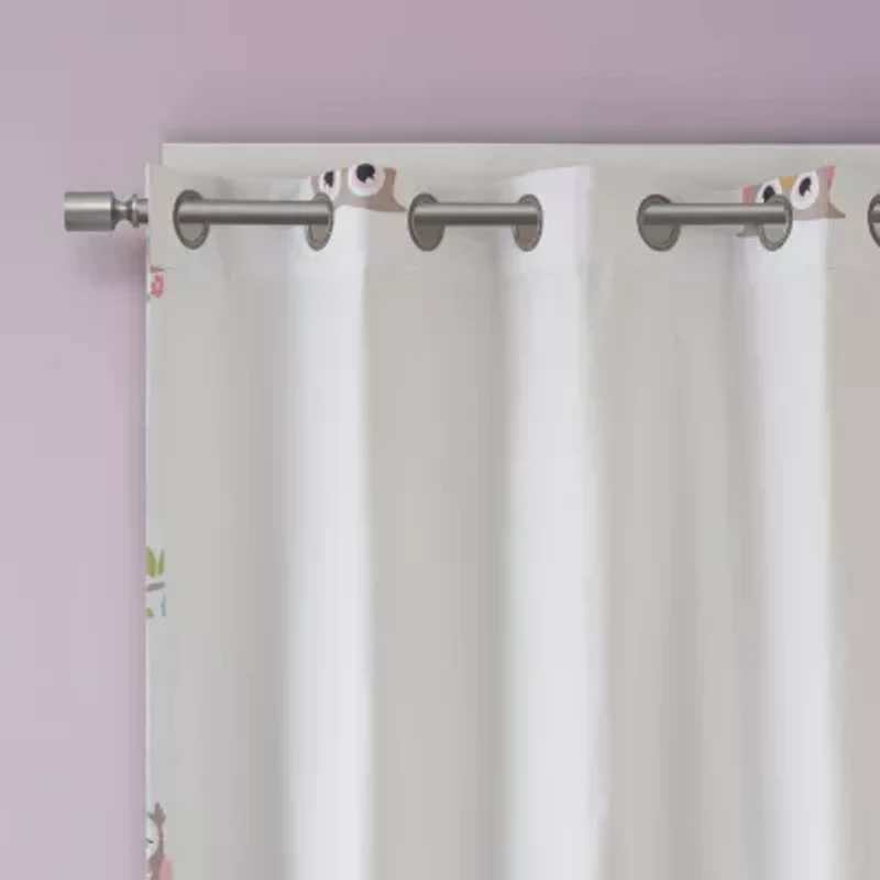 Intelligent Design Noctural Novelty Grommet Top Energy Saving Blackout Single Curtain Panel