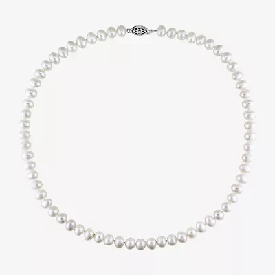Womens White 18 Inch Strand Necklace