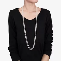 Womens White Inch Strand Necklace