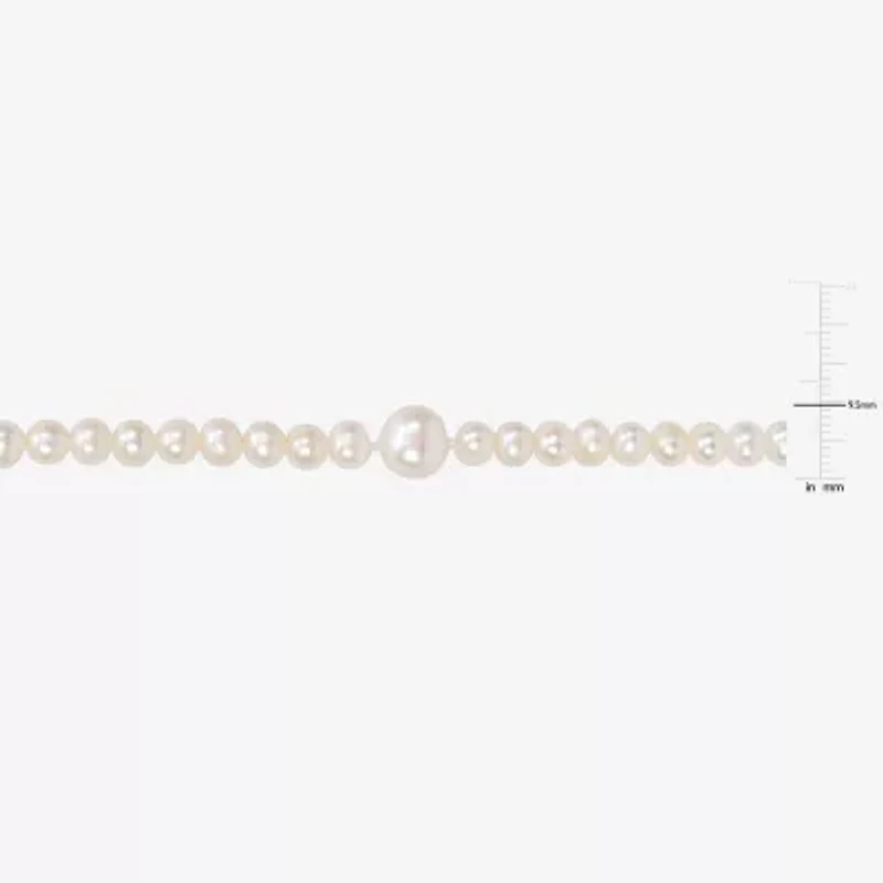 Womens White Inch Strand Necklace