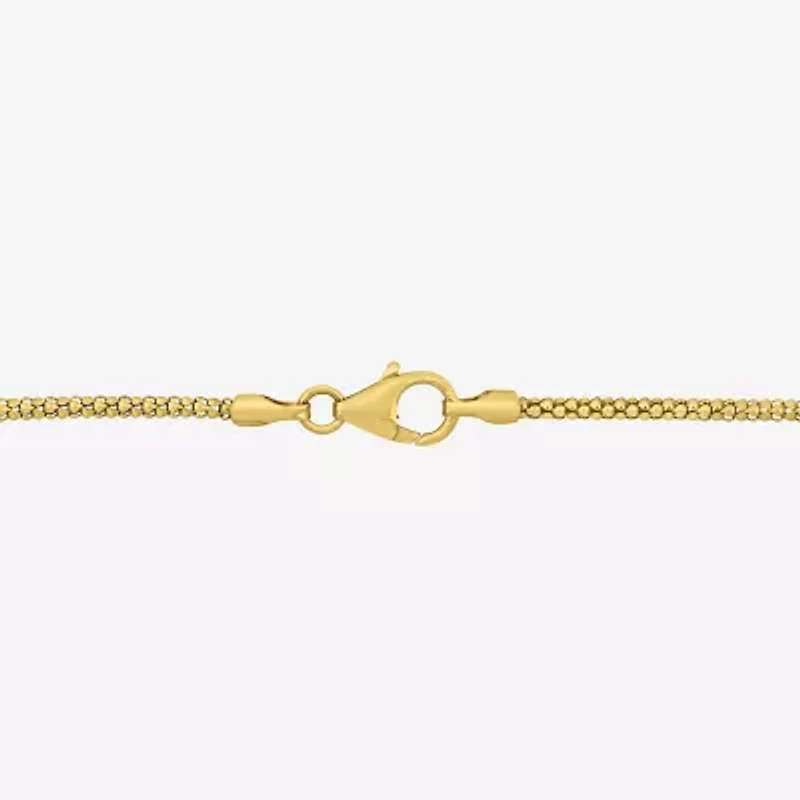 Womens White 18K Gold Over Silver 17 Inch Y Necklace