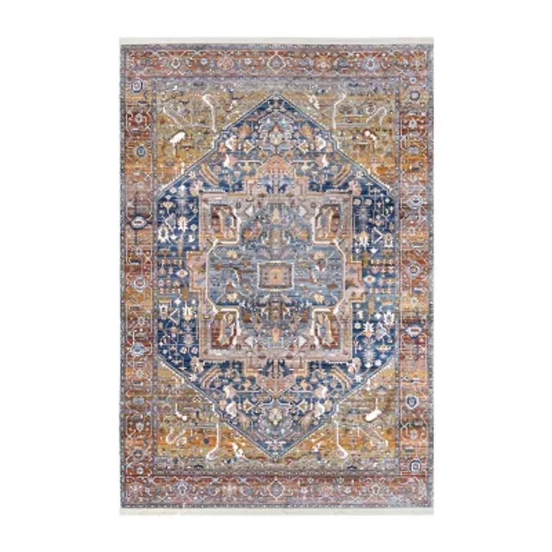 nuLoom Ethel Medallion Fringe Indoor Rectangular Accent Rug