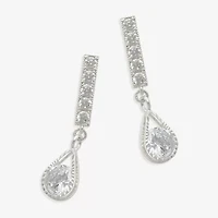 Mixit Womens Cubic Zirconia Hypoallergenic Drop Earrings