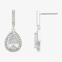 Mixit Womens Cubic Zirconia Drop Earrings