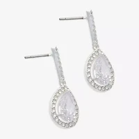 Mixit Womens Cubic Zirconia Drop Earrings