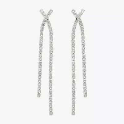 Mixit Womens Cubic Zirconia Drop Earrings