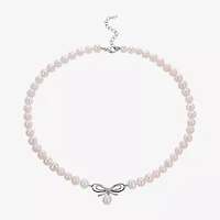 Womens White 16 Inch Strand Necklace