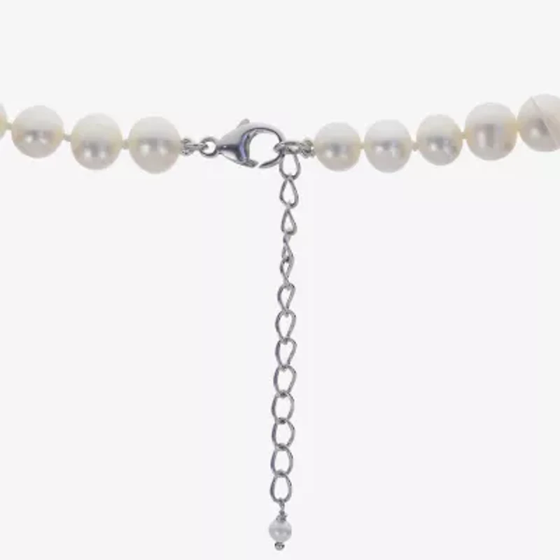 Womens White 16 Inch Strand Necklace