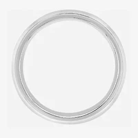 Personalized Mens Diamond-Accent 6mm Stainless Steel Wedding Band