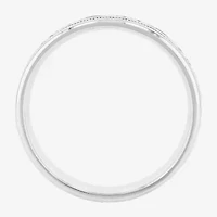 Personalized Mens 6mm Comfort Fit Sterling Silver Wedding Band