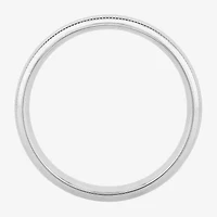 Personalized Mens 6mm Comfort Fit Sterling Silver Wedding Band