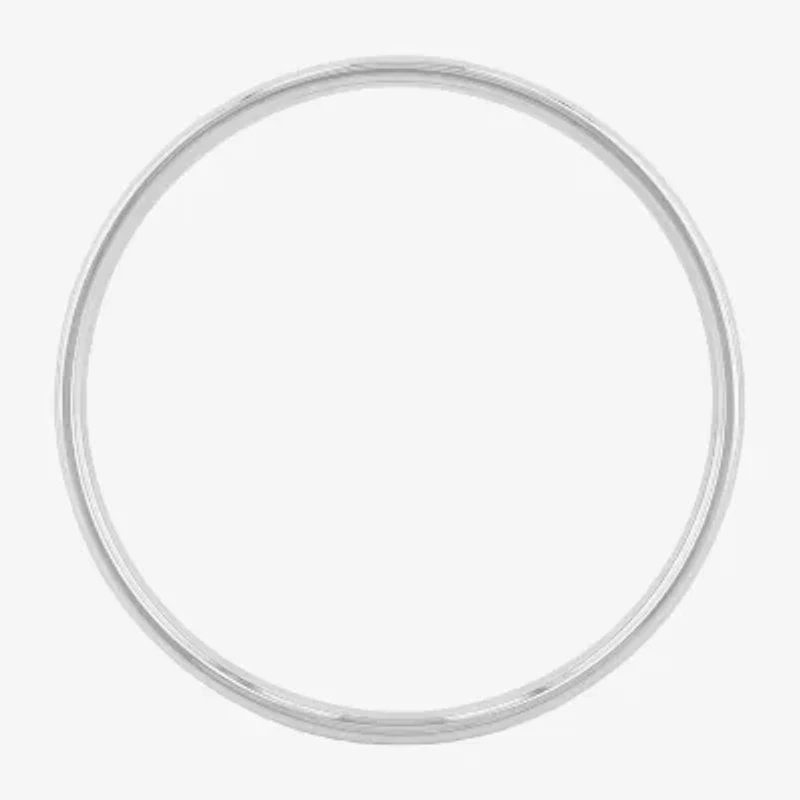 Personalized 2mm Comfort Fit Domed Sterling Silver Wedding Band